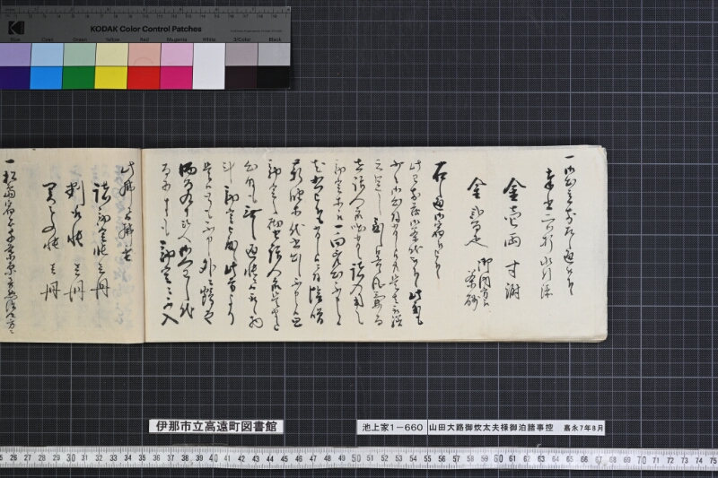 山田大路御炊太夫様御泊諸事控 - ページ 36