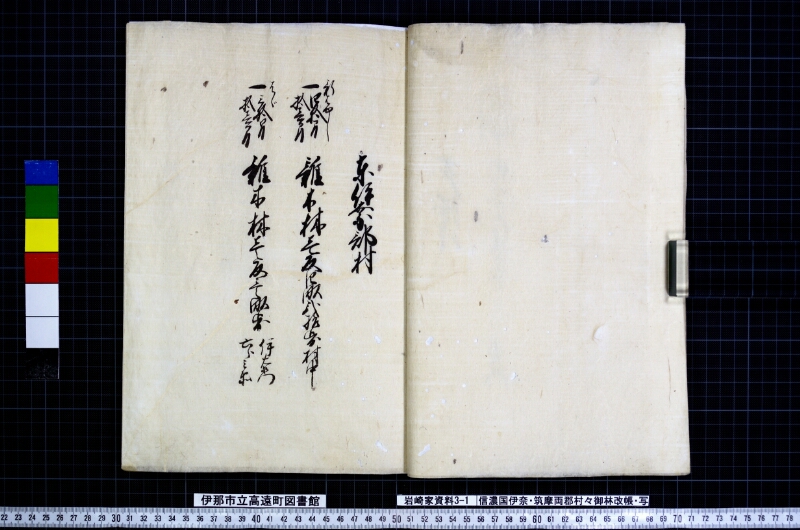 信濃国伊奈筑摩両郡村々御林改帳 - ページ 11