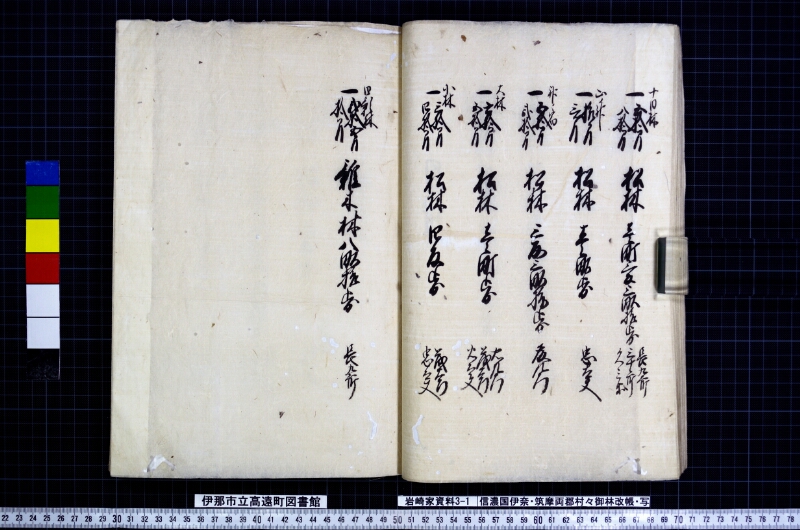 信濃国伊奈筑摩両郡村々御林改帳 - ページ 28