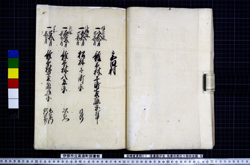 信濃国伊奈筑摩両郡村々御林改帳 - ページ 32