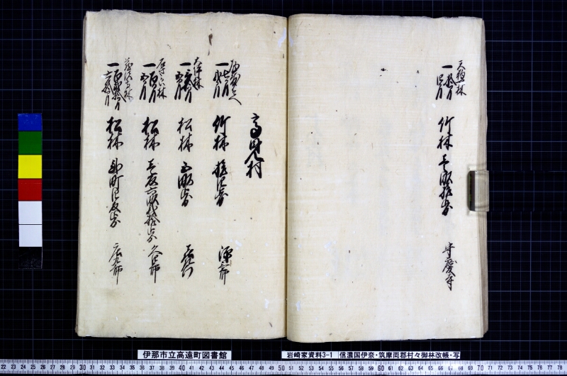 信濃国伊奈筑摩両郡村々御林改帳 - ページ 37