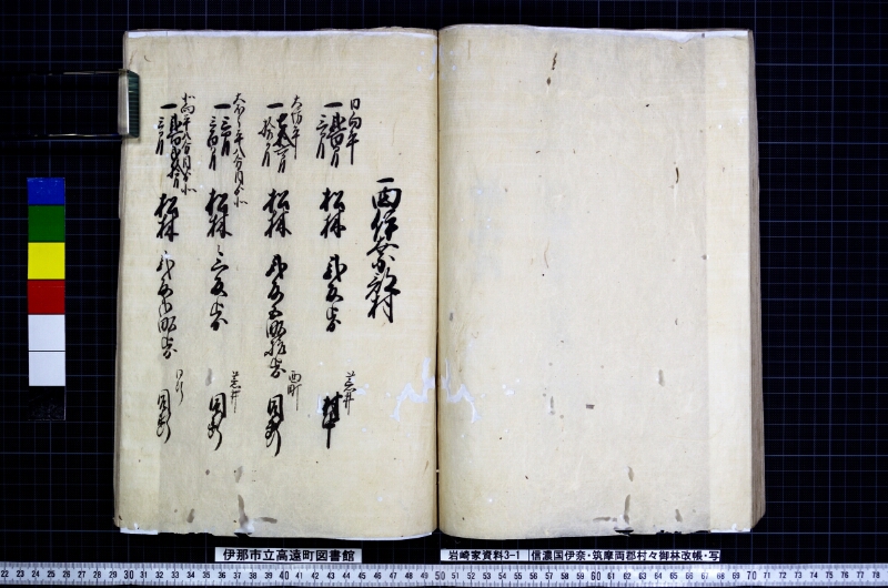 信濃国伊奈筑摩両郡村々御林改帳 - ページ 48