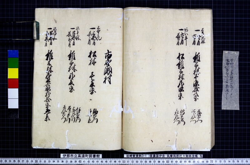 信濃国伊奈筑摩両郡村々御林改帳 - ページ 52