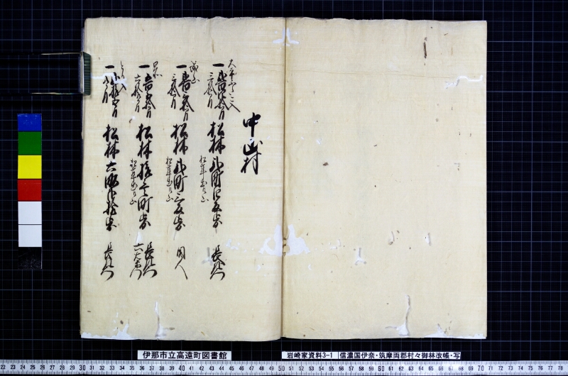 信濃国伊奈筑摩両郡村々御林改帳 - ページ 56
