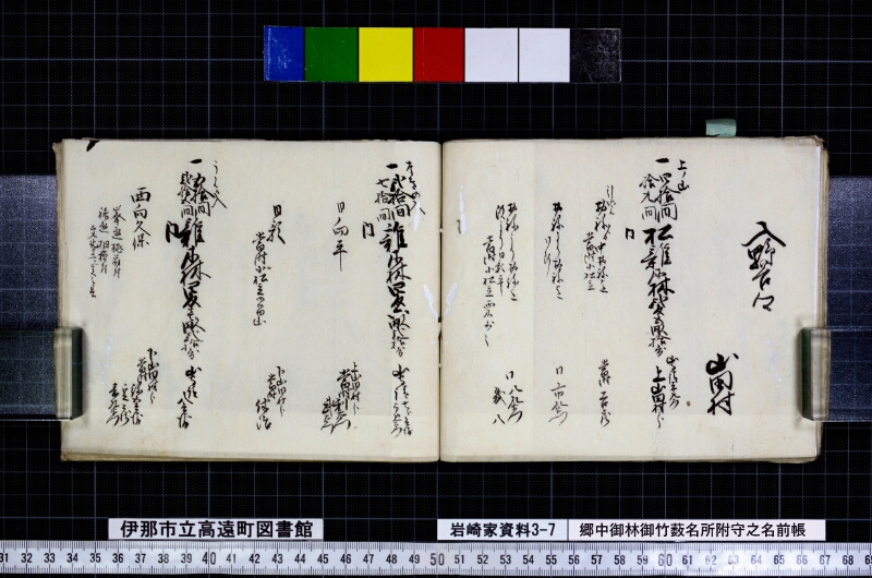 郷中御林御竹薮名所附守之名前帳 - ページ 24