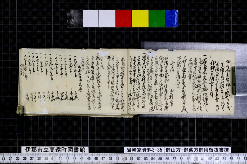 御山方御薪方御用留抜書控 - ページ 3
