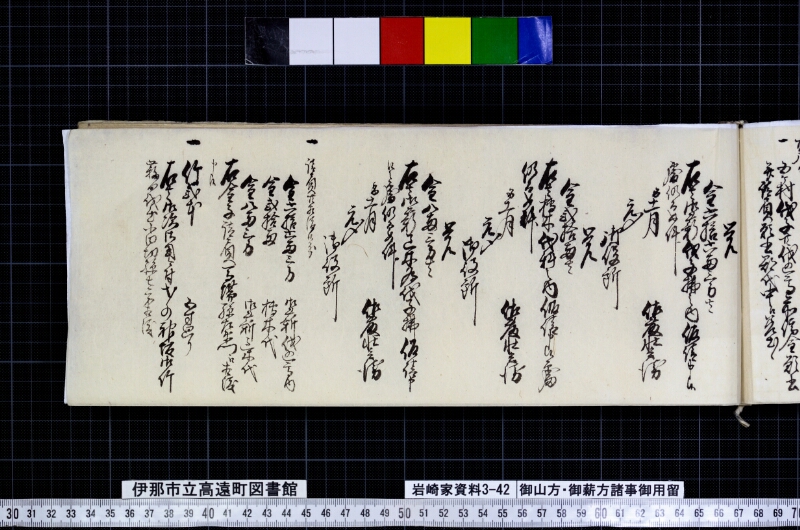 御山方御薪方諸事御用留 - ページ 124