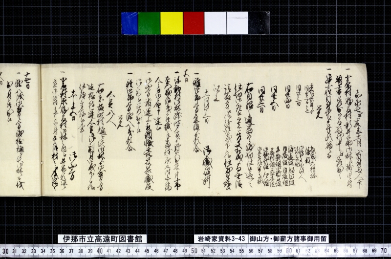 御山方御薪方諸事御用留 - ページ 112