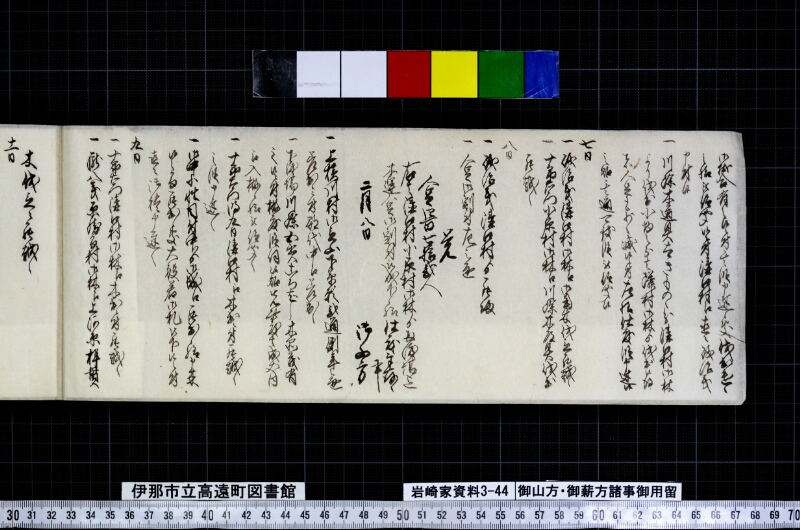 御山方御薪方諸事御用留 - ページ 8
