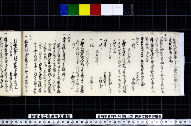 御山方御薪方諸事御用留 - ページ 72