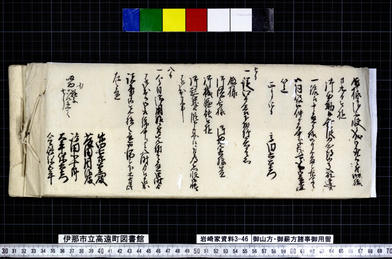 御山方御薪方諸事御用留 - ページ 124