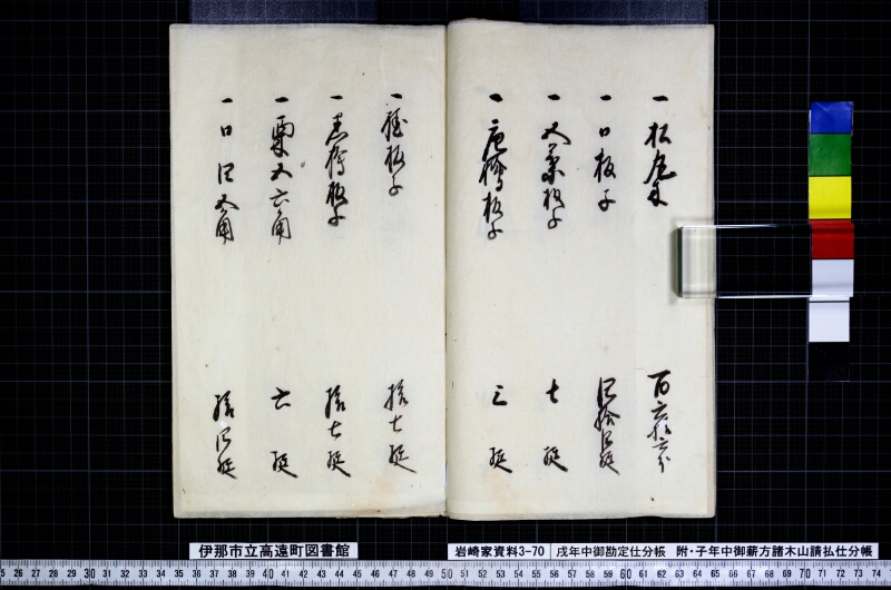 戌年中御勘定仕分帳 - ページ 10
