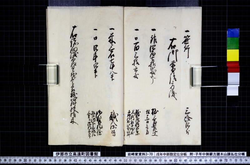 戌年中御勘定仕分帳 - ページ 13