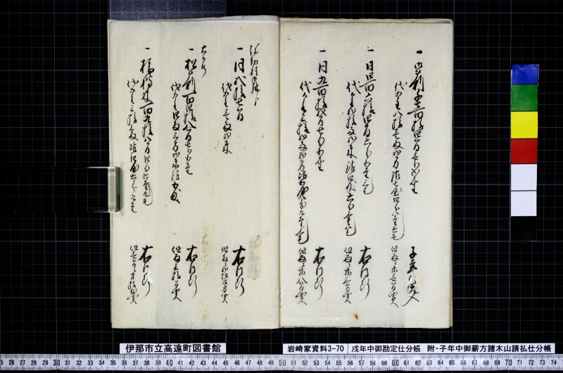 戌年中御勘定仕分帳 - ページ 19