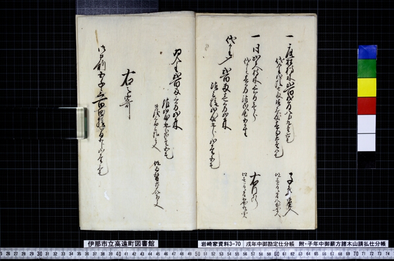 戌年中御勘定仕分帳 - ページ 20
