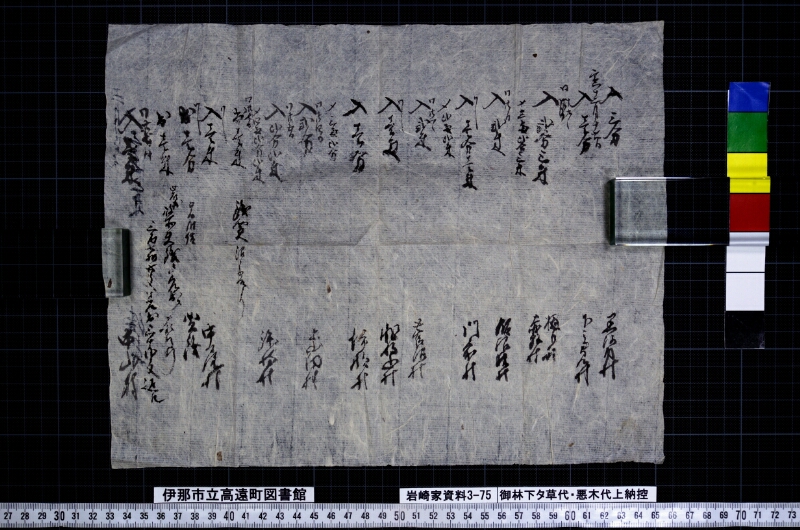 御林下タ草代悪木代上納控 - ページ 18