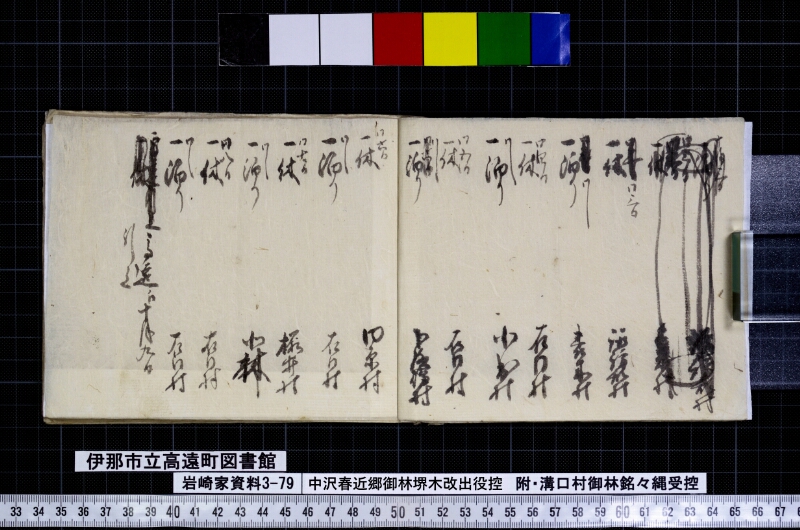 中沢春近郷御林堺木改出役控 - ページ 4