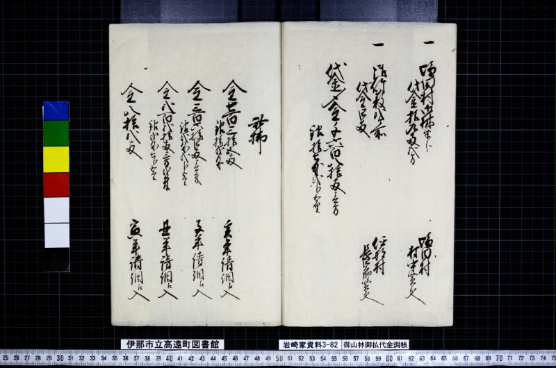御山林御払代金調帳 - ページ 11