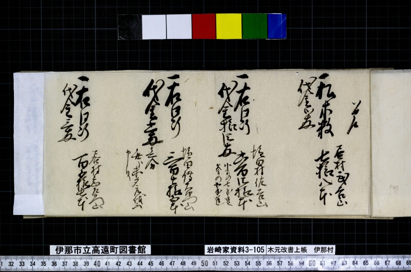 木元改書上帳伊那村 - ページ 3