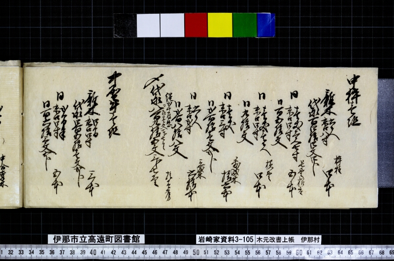 木元改書上帳伊那村 - ページ 16