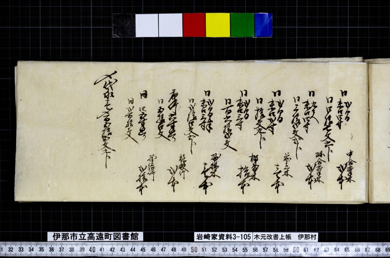 木元改書上帳伊那村 - ページ 17