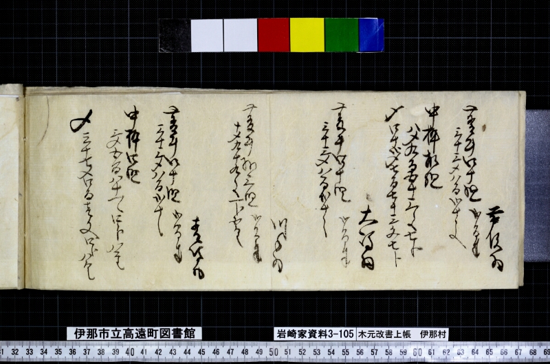 木元改書上帳伊那村 - ページ 22