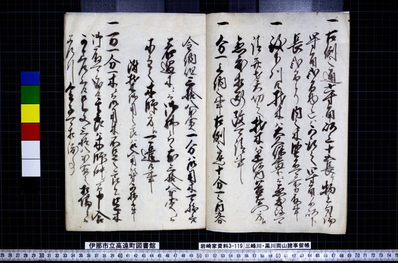 三峯川黒川両山諸事留帳 - ページ 6