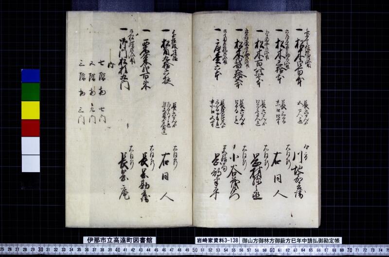 御山方御林方御藪方巳年中請払御勘定帳 - ページ 14