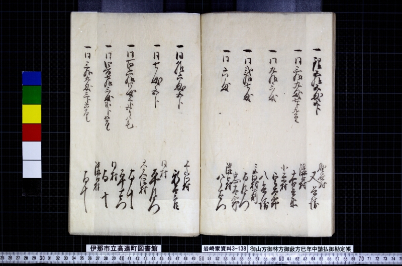 御山方御林方御藪方巳年中請払御勘定帳 - ページ 26