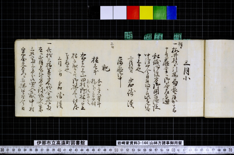 山林方諸事御用留 - ページ 19
