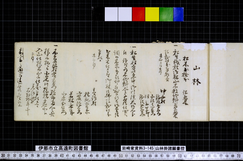 山林掛諸願書控 - ページ 3