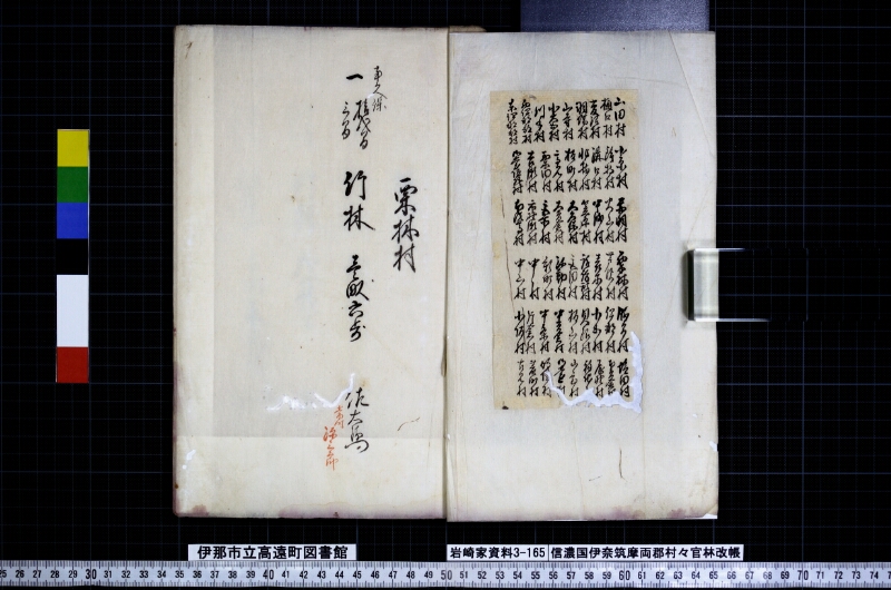 信濃國伊奈筑摩両郡村々官林改帳 - ページ 2