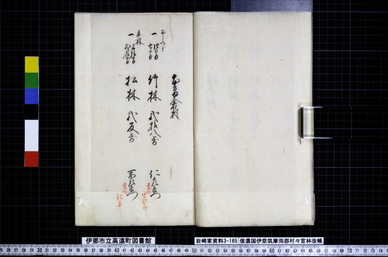 信濃國伊奈筑摩両郡村々官林改帳 - ページ 7