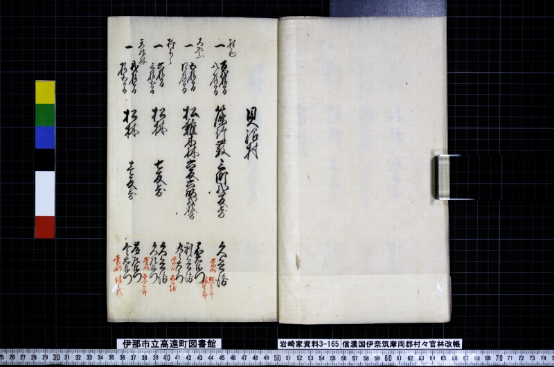 信濃國伊奈筑摩両郡村々官林改帳 - ページ 9