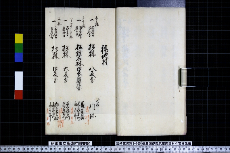 信濃國伊奈筑摩両郡村々官林改帳 - ページ 11