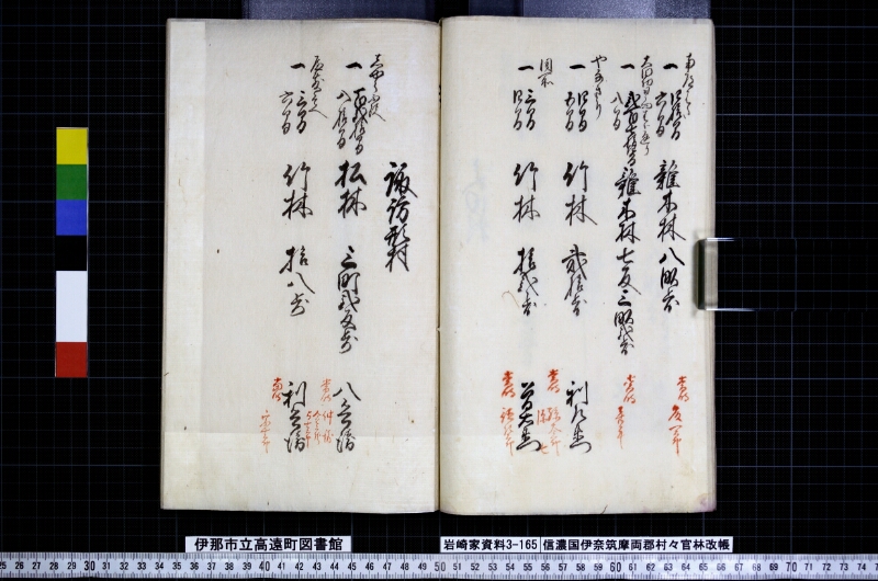 信濃國伊奈筑摩両郡村々官林改帳 - ページ 19