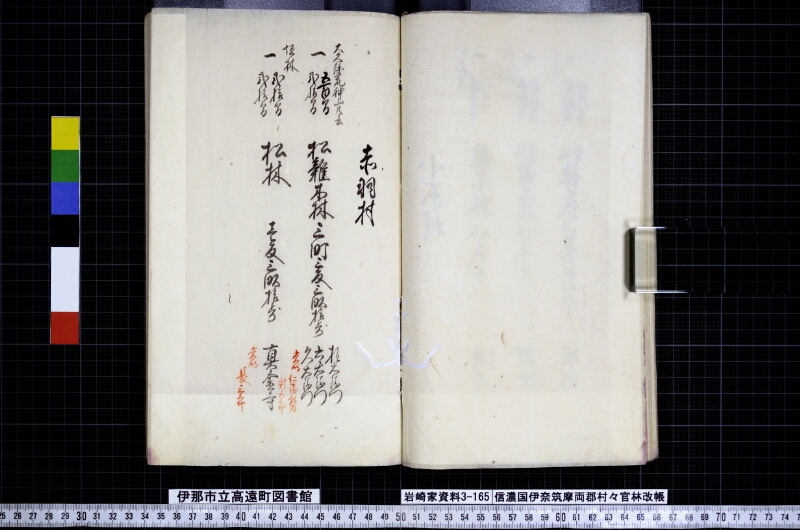 信濃國伊奈筑摩両郡村々官林改帳 - ページ 26