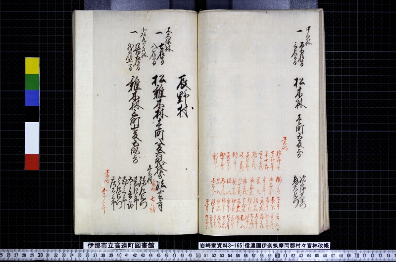 信濃國伊奈筑摩両郡村々官林改帳 - ページ 34