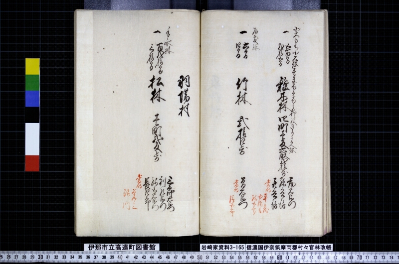 信濃國伊奈筑摩両郡村々官林改帳 - ページ 35