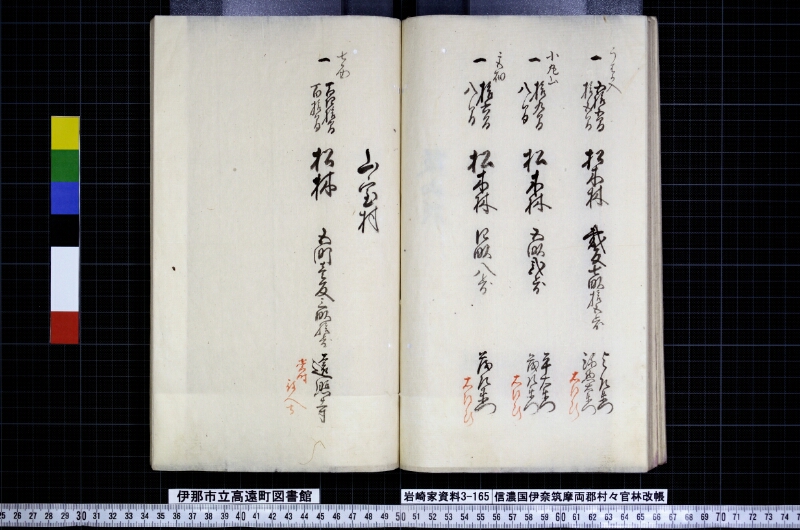 信濃國伊奈筑摩両郡村々官林改帳 - ページ 41