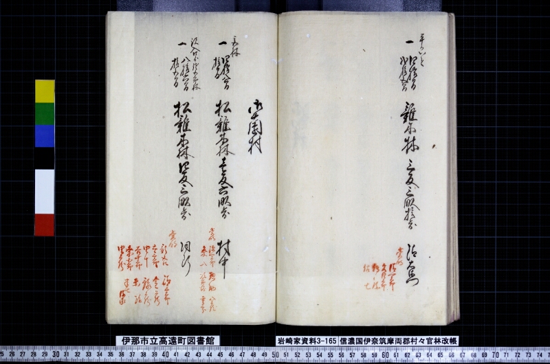 信濃國伊奈筑摩両郡村々官林改帳 - ページ 44