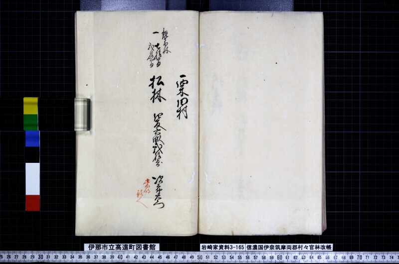 信濃國伊奈筑摩両郡村々官林改帳 - ページ 46