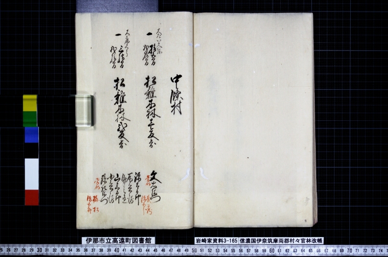 信濃國伊奈筑摩両郡村々官林改帳 - ページ 49