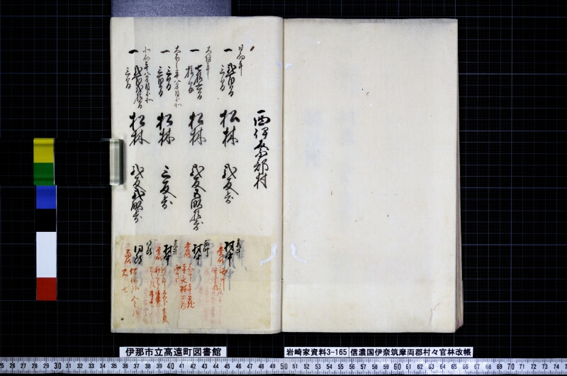 信濃國伊奈筑摩両郡村々官林改帳 - ページ 51