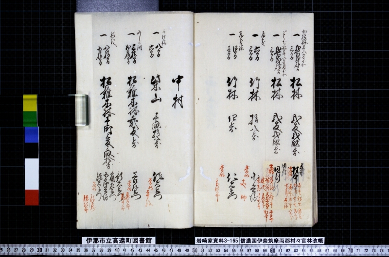 信濃國伊奈筑摩両郡村々官林改帳 - ページ 52