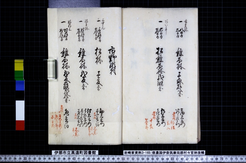 信濃國伊奈筑摩両郡村々官林改帳 - ページ 53