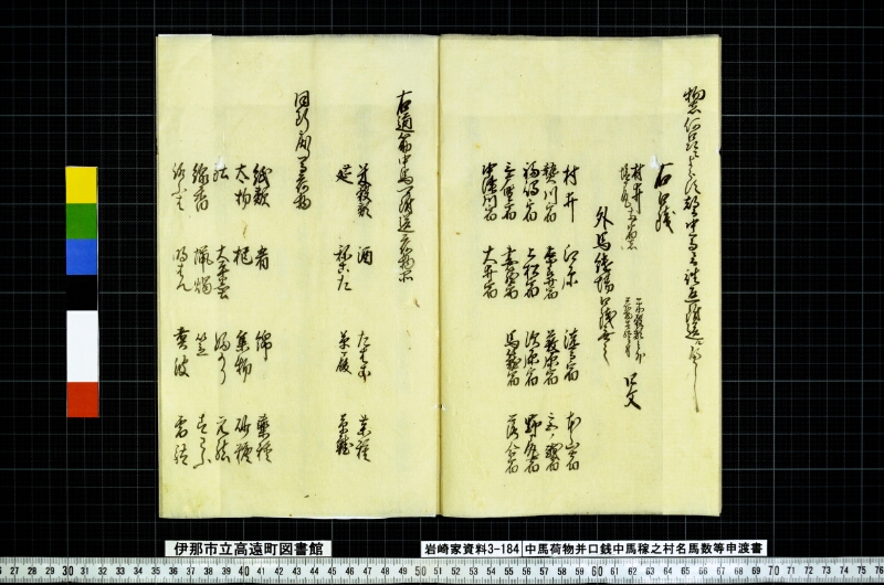 中馬荷物并口銭中馬稼之村名馬数等申渡書 - ページ 5