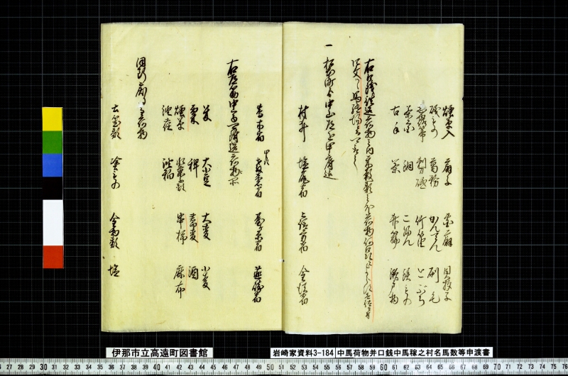 中馬荷物并口銭中馬稼之村名馬数等申渡書 - ページ 6
