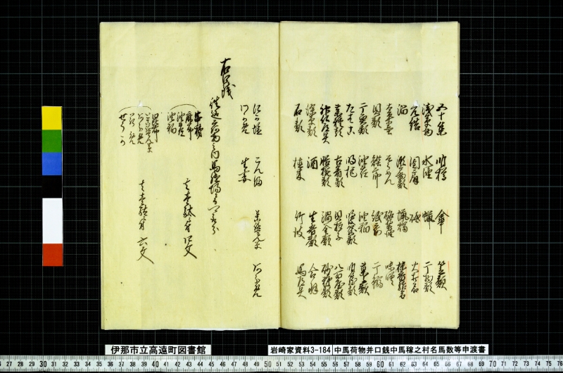 中馬荷物并口銭中馬稼之村名馬数等申渡書 - ページ 7