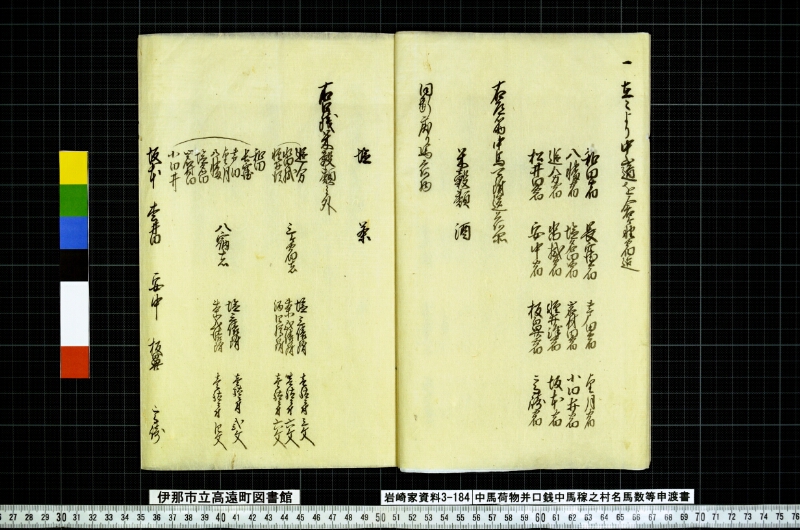 中馬荷物并口銭中馬稼之村名馬数等申渡書 - ページ 8